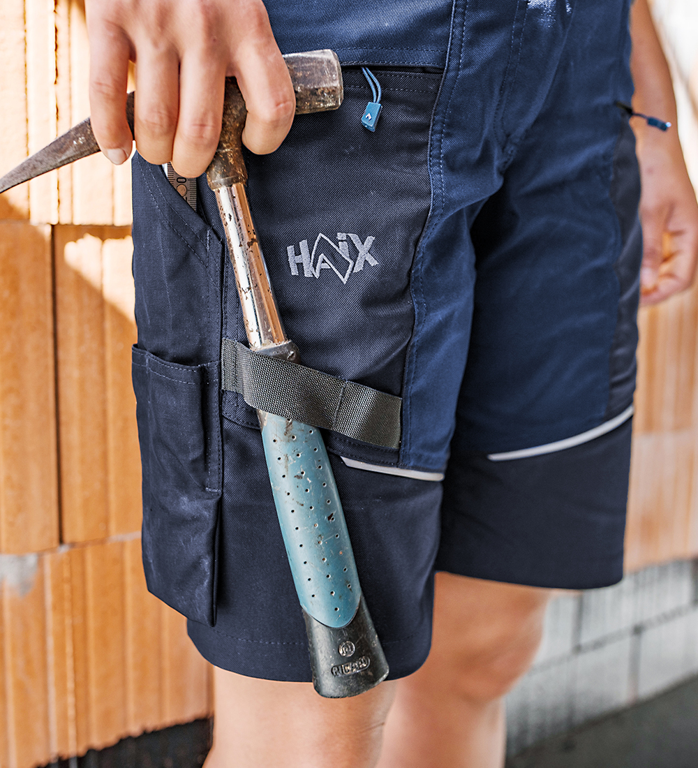 work shorts navy blue